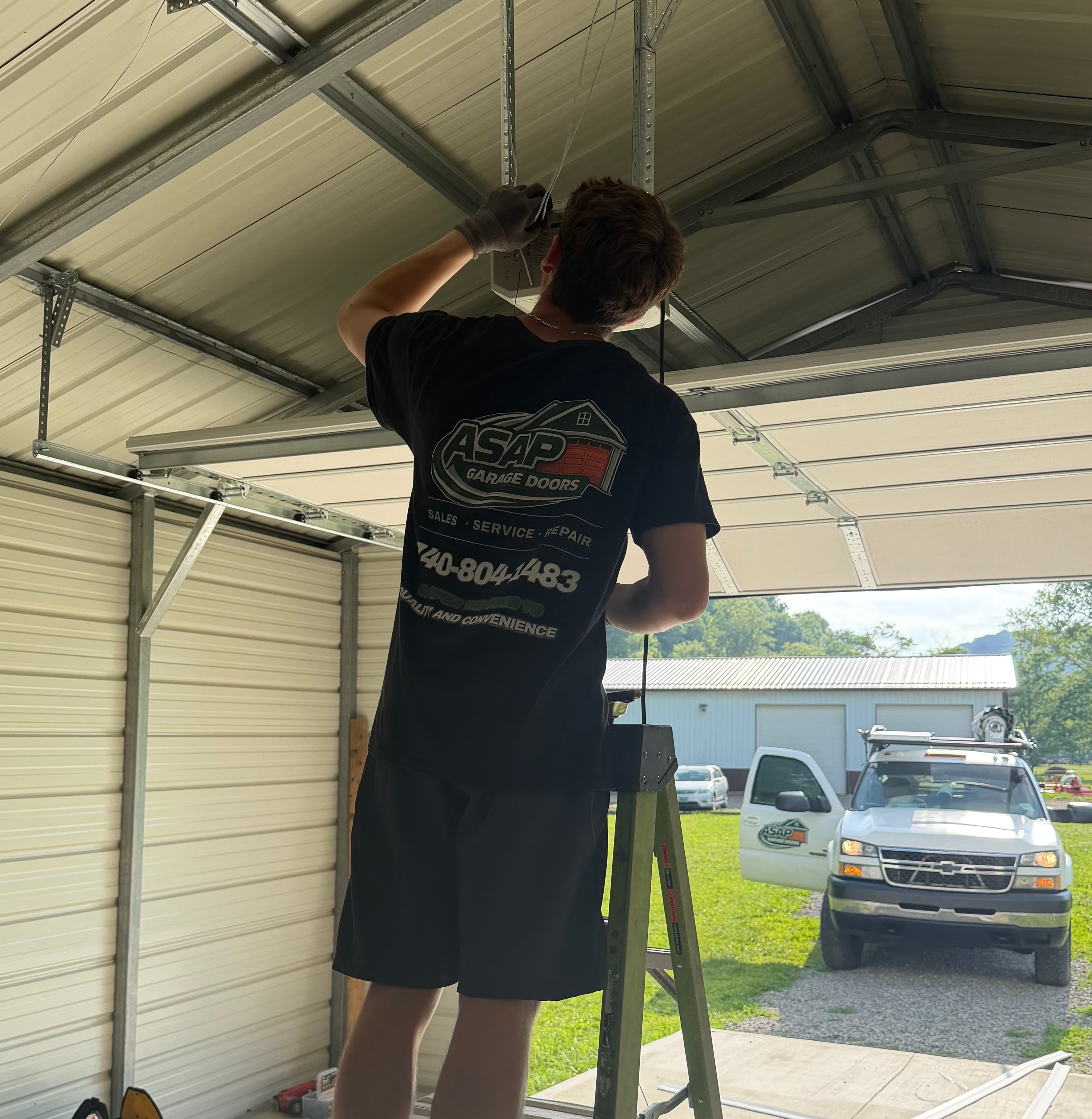 Project Old Roll-Up Door Replaced with Insulated Garage Door in Pike County Ohio image