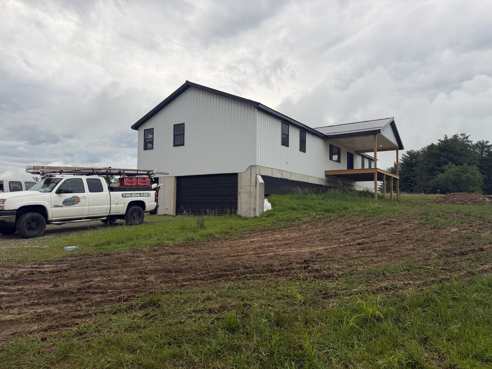 Garage Door Install With Full Framing on a New Build image
