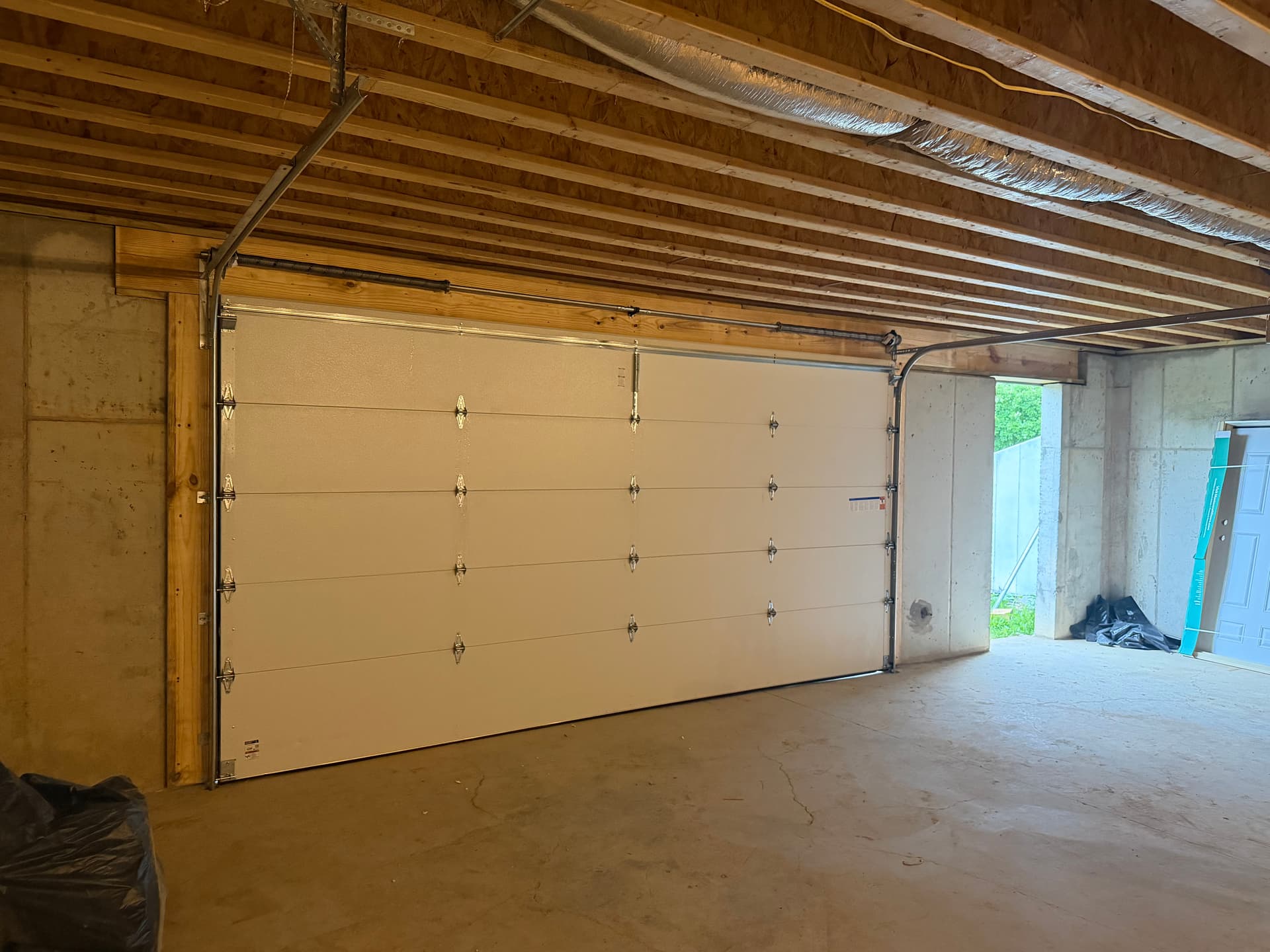 Gallery photos for Garage Door Install With Full Framing on a New Build: Image #1