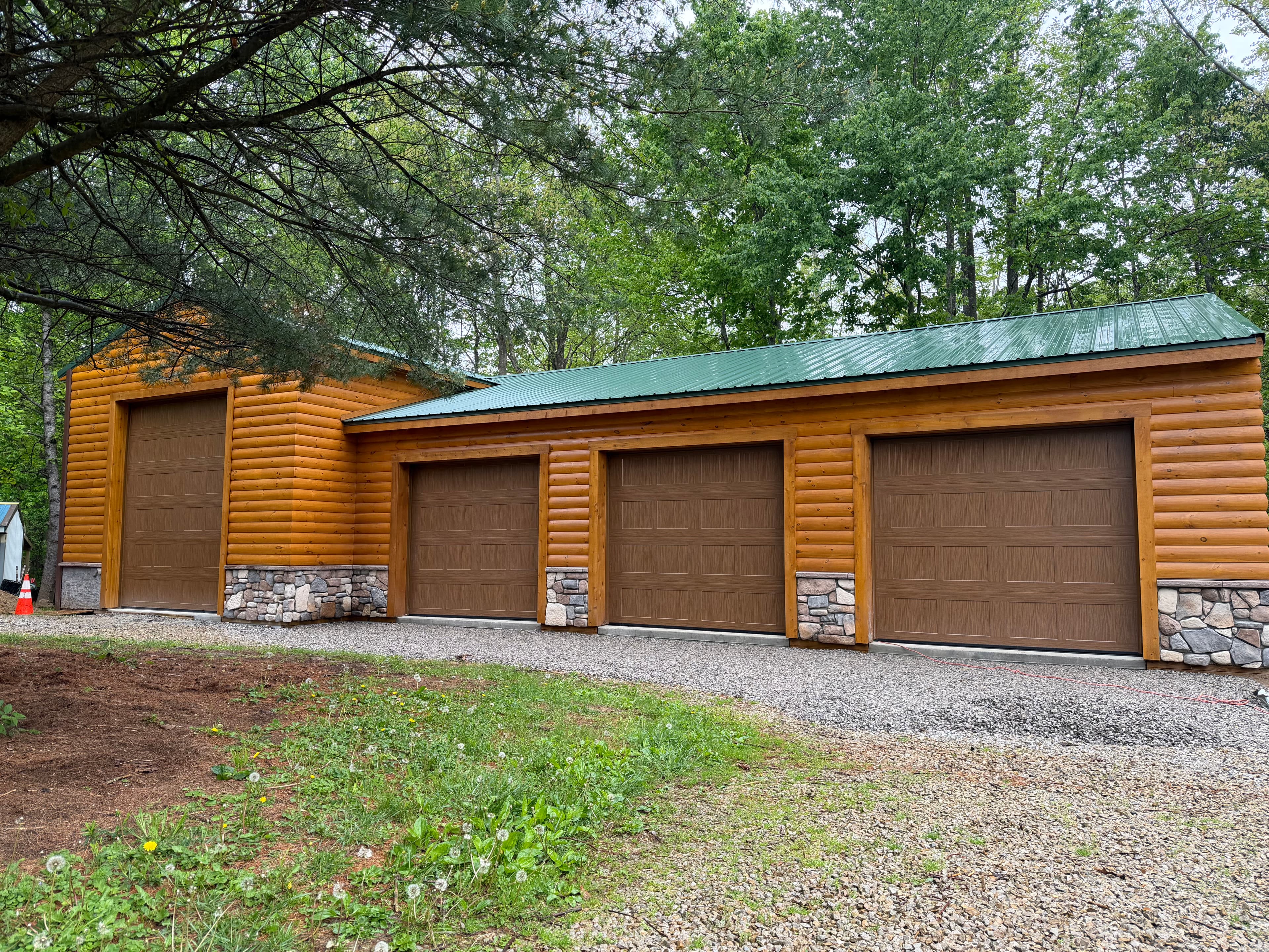 Project Four Custom Garage Doors Installed on a New Barn Build image
